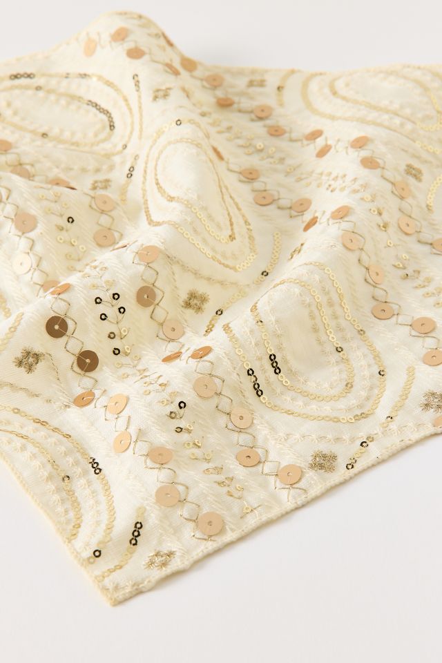 Romy Gold Embellished Headscarf #2