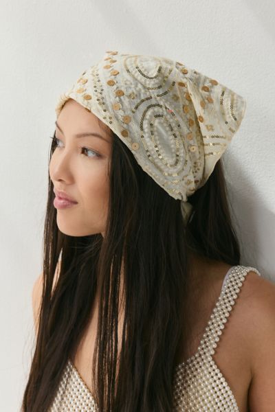 Foulard Romy Doré Orné