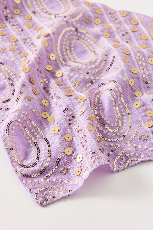 Foulard Romy Doré Orné #1