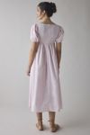 Glamorous Blush Cotton Puff Sleeve Babydoll Midi Dress