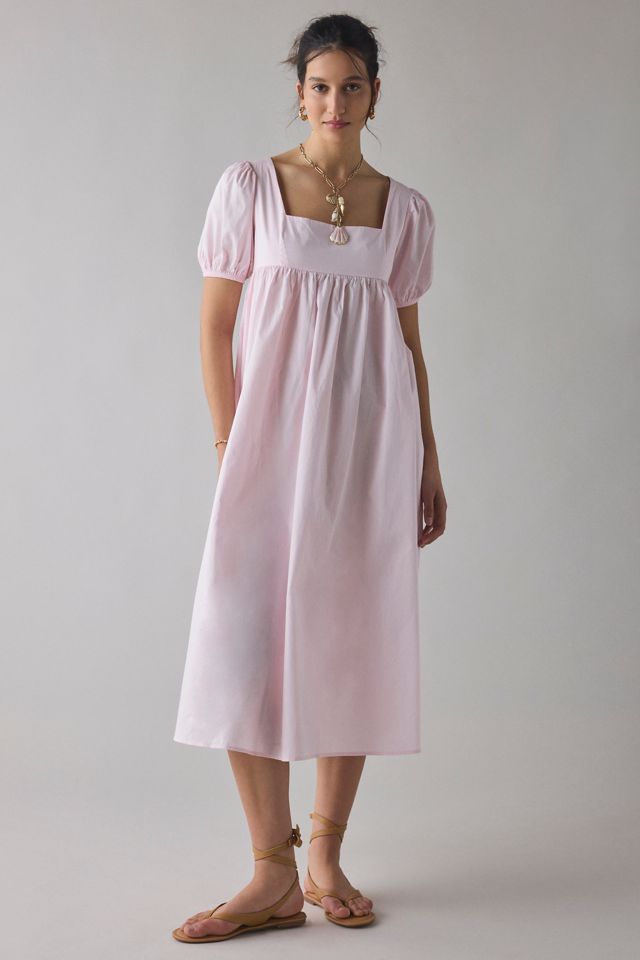 midi babydoll dress In Your Happy Place Light Blue Dress, Medium - The Mint Julep Boutique or special occasions Babydoll Midi Dress by LyreBird