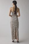 Glamorous Leopard Print Satin Slip Maxi Dress