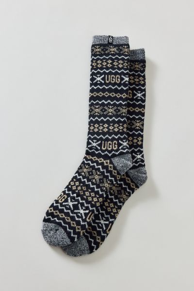 Ugg Keavy Cozy Crew Sock In Black, Men's At Urban Outfitters