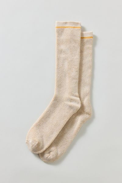 Ugg Kyro Cozy Crew Sock In Marled Mustard Seed, Men's At Urban Outfitters