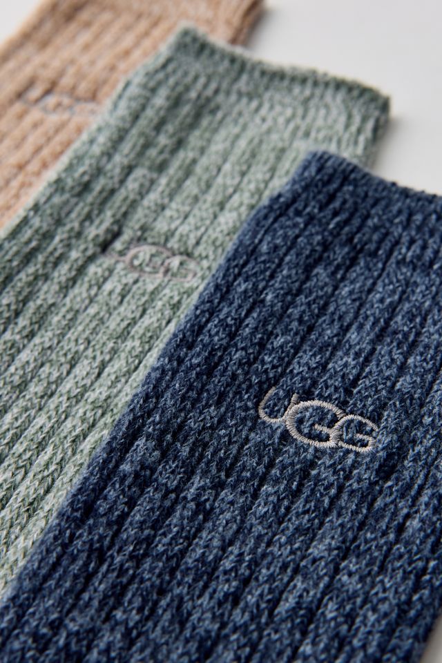 UGG Trey Ribbed Knit Crew Socks 3-Pack #1