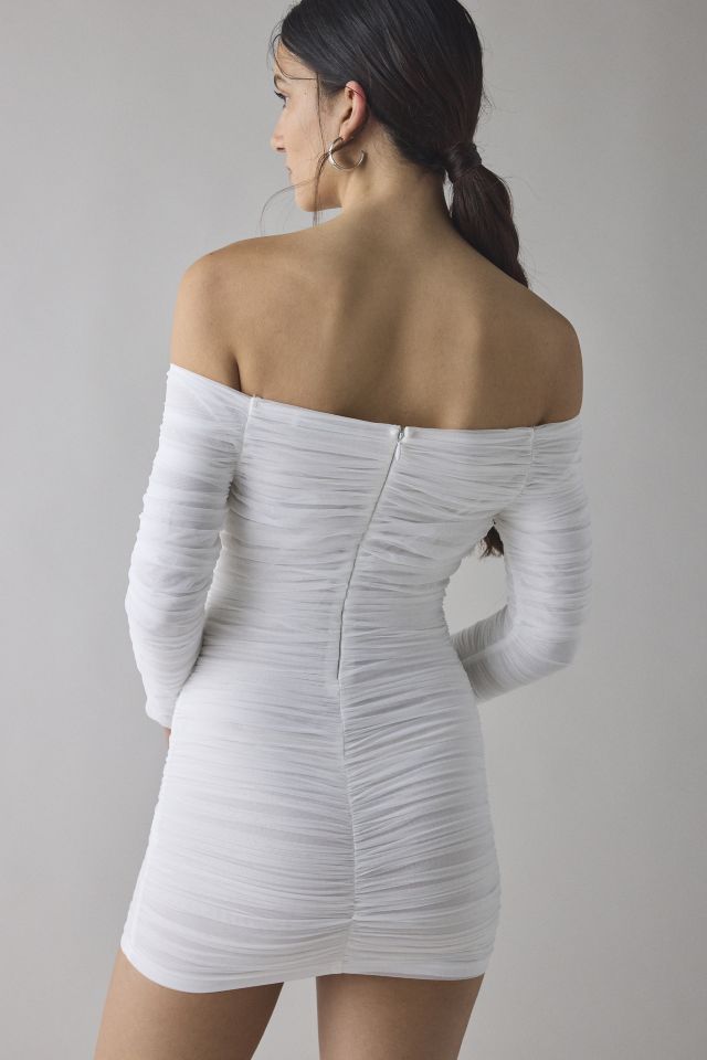 Glamorous Off-The-Shoulder Ruched Bodycon Mini Dress #2