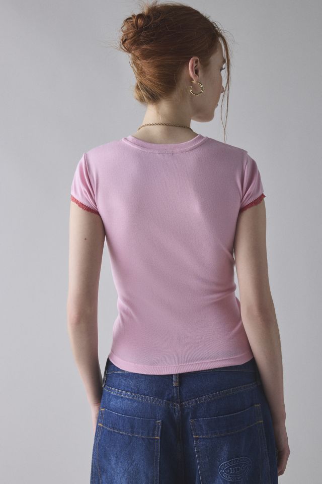 Hidden Heart Hotel Graphic Baby Tee #1