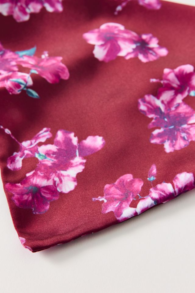 Hibiscus Floral Satin Headscarf #2
