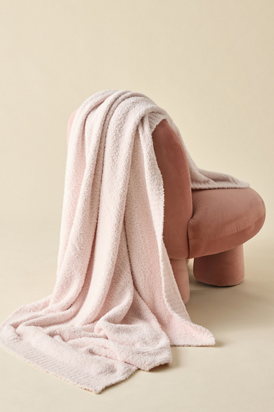 Barefoot Dreams CozyChic Throw Blanket in Pink at Urban Outfitters