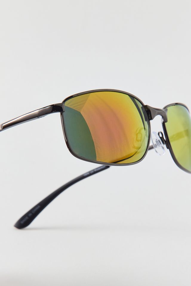 Lang Rectangle Reflective Sunglasses #1