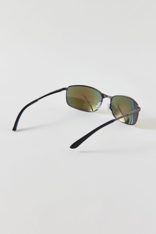 Lang Rectangle Reflective Sunglasses #2