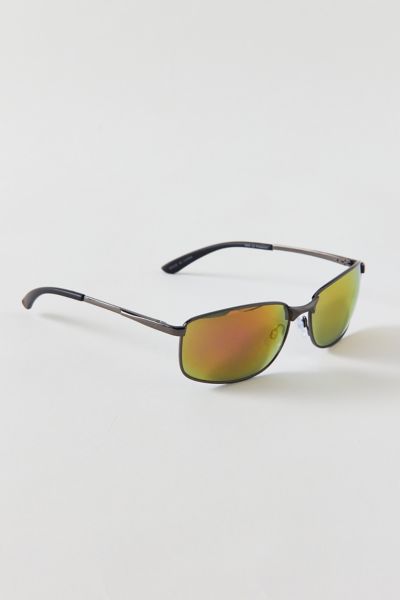 Lang Rectangle Reflective Sunglasses