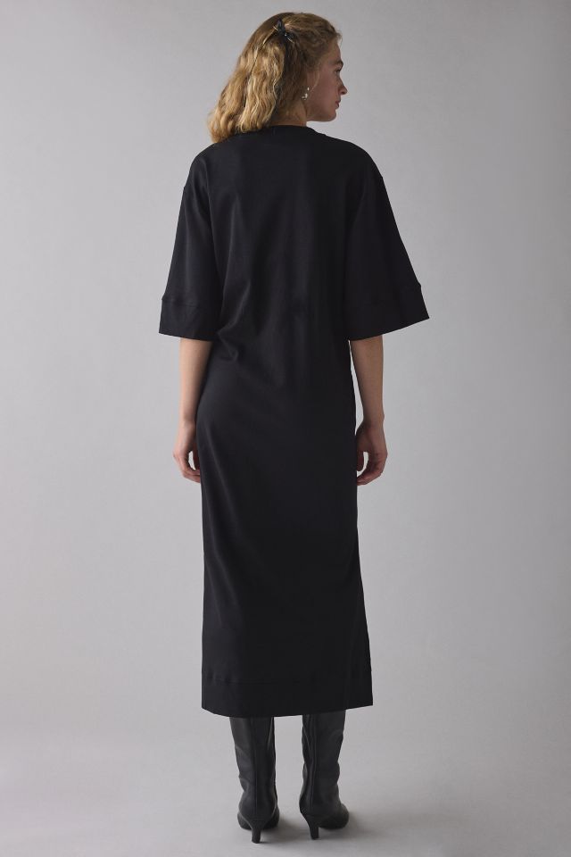 Glamorous Knotted-Front Jersey Knit Midi Dress #3