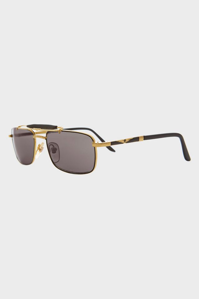 Vintage Kit Rectangle Aviator Sunglasses #1