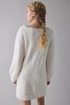 christmas sweater dress urban outfitters BDG Suzie Swan Femme Fair Isle Off-The-Shoulder Sweater Mini Dress