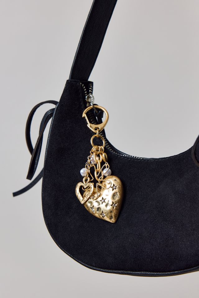 Golden Heart Charm Keychain #1
