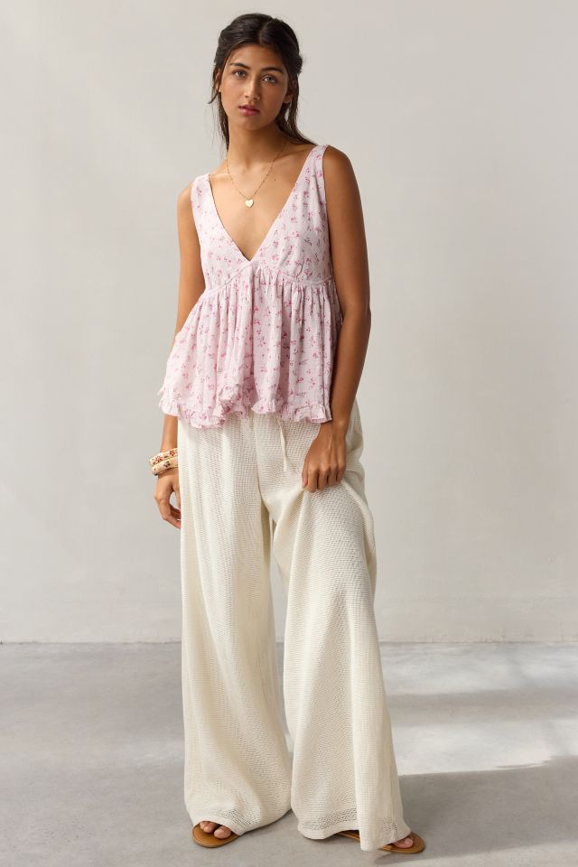 Out From Under Beachy Keen Plunge Babydoll Tank Top #3