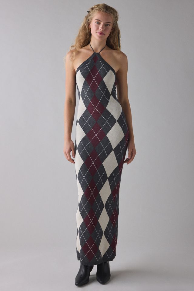 argyle sweater dress women Vince Camuto Women's V-Neck Knit your way into style with our Lurex Argyle Pattern Dress Takeout Sweater Dress Women Large