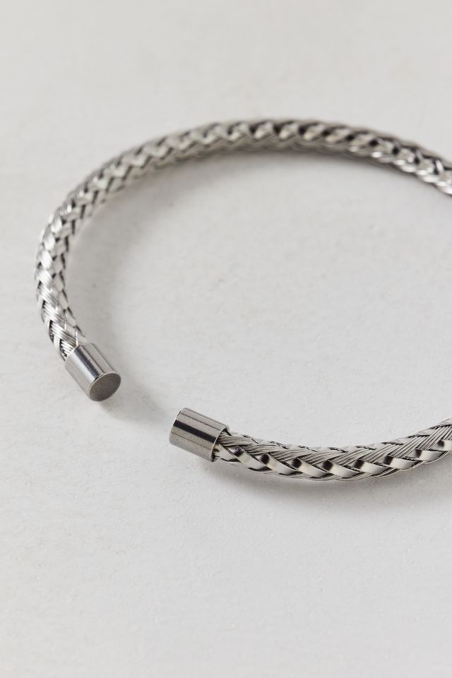 Bracelet Manchette en Maille d'Acier Inoxydable #1
