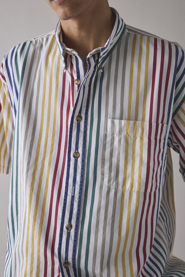 Vintage By UO Assorted Striped Short Sleeve Shirt #4