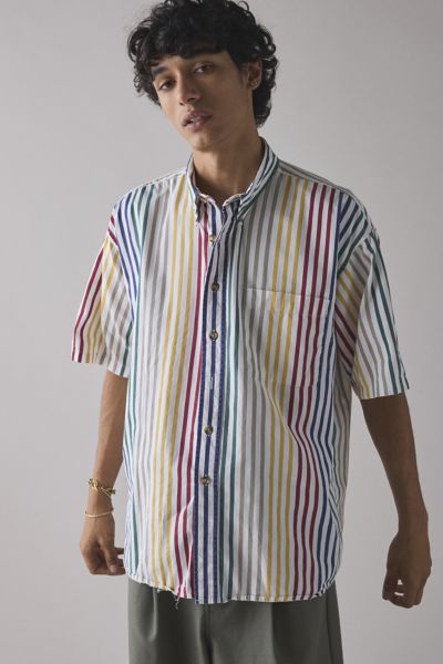Vintage By UO Assorted Striped Short Sleeve Shirt