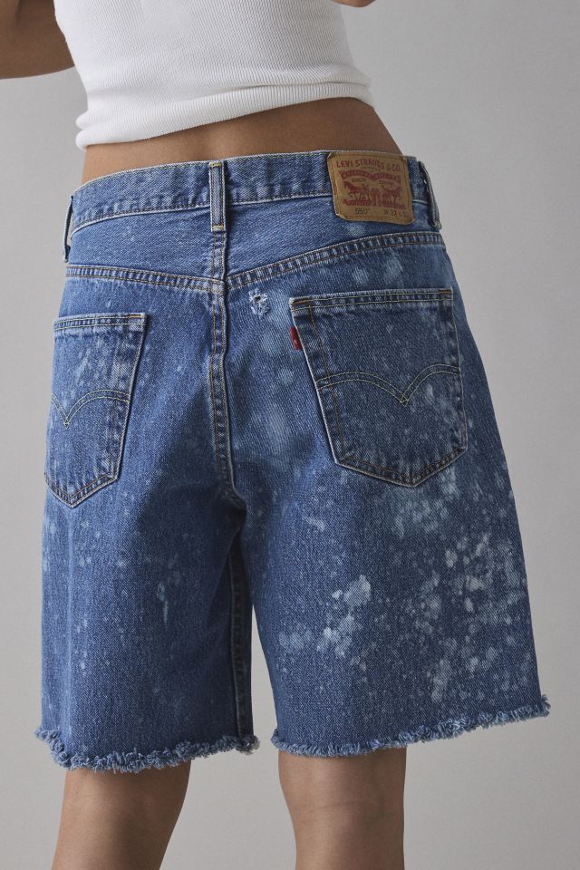 ReMADE by UO Slouchy Bleached Denim Jort #3