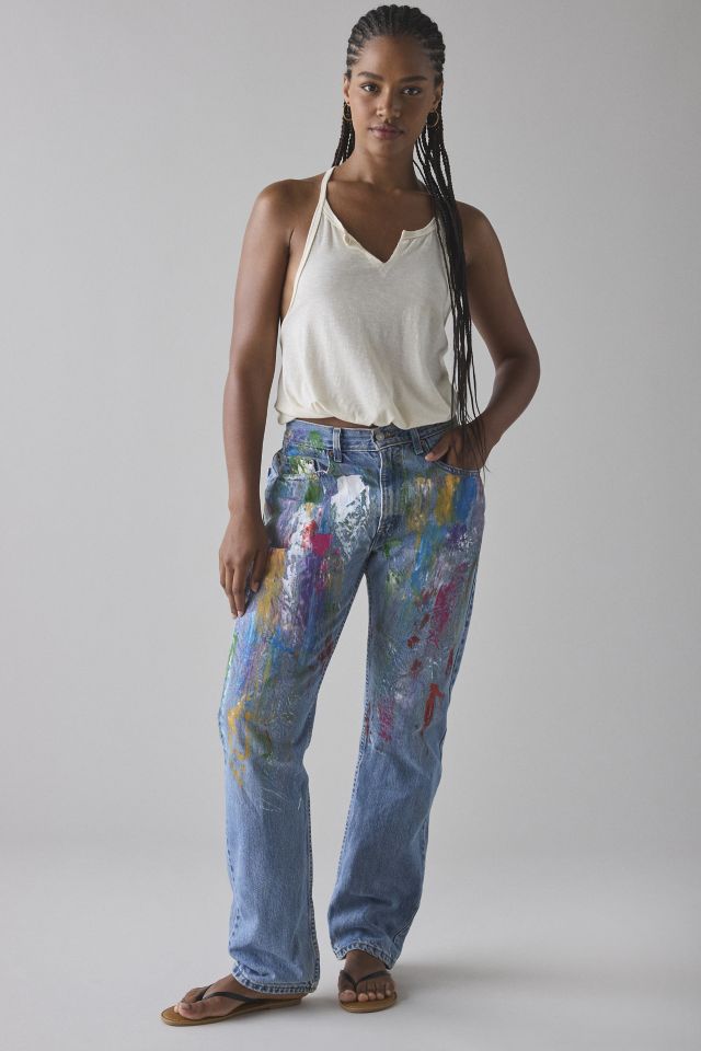 ReMADE by UO Paint Splatter Loose Levi's® Jean | Urban