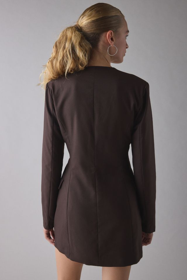 Glamorous Button Front Long Sleeve Blazer Mini Dress #2