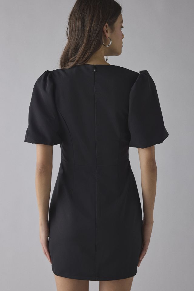 Glamorous Fit-And-Flare Embellished Buckle Bow Mini Dress #3