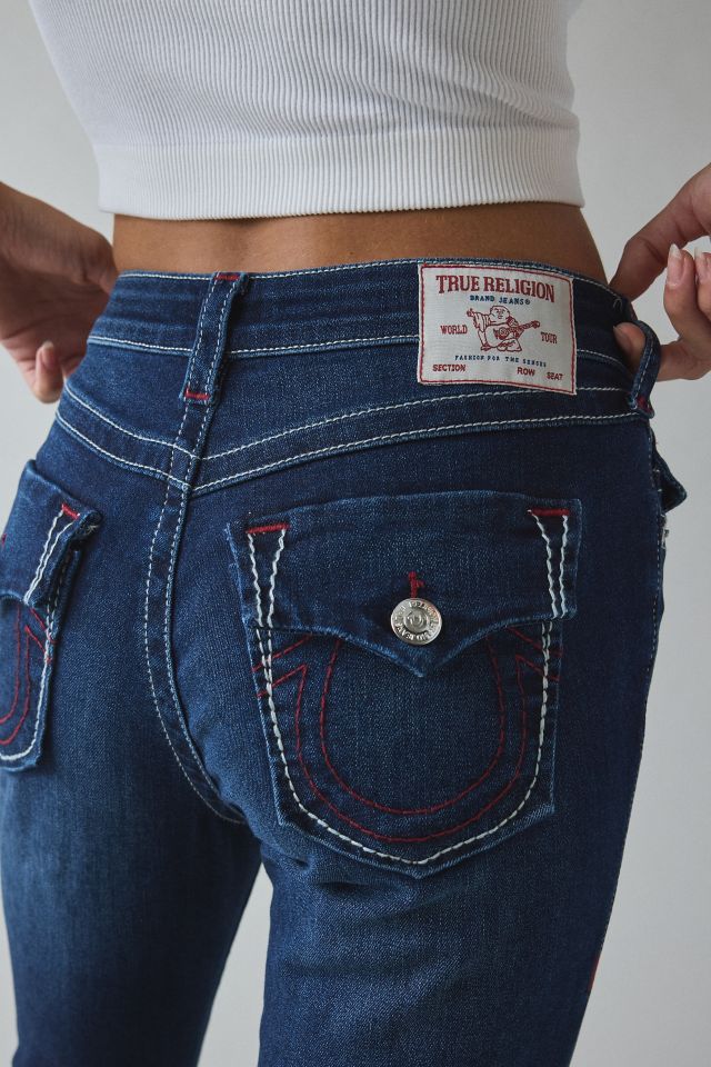 True Religion Becca Mid-Rise Flap Bootcut Jean #4