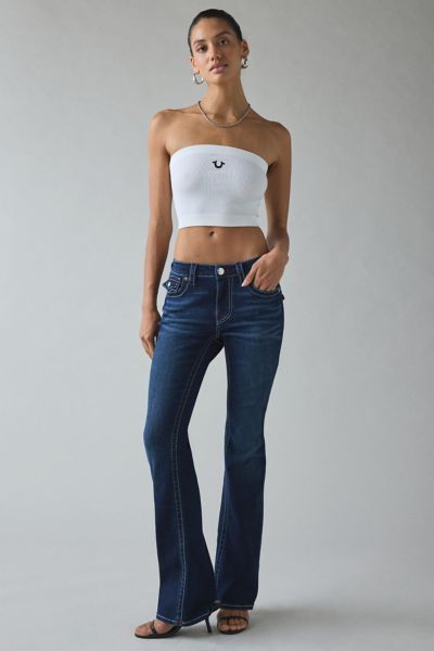 True Religion Becca Mid-Rise Flap Bootcut Jean