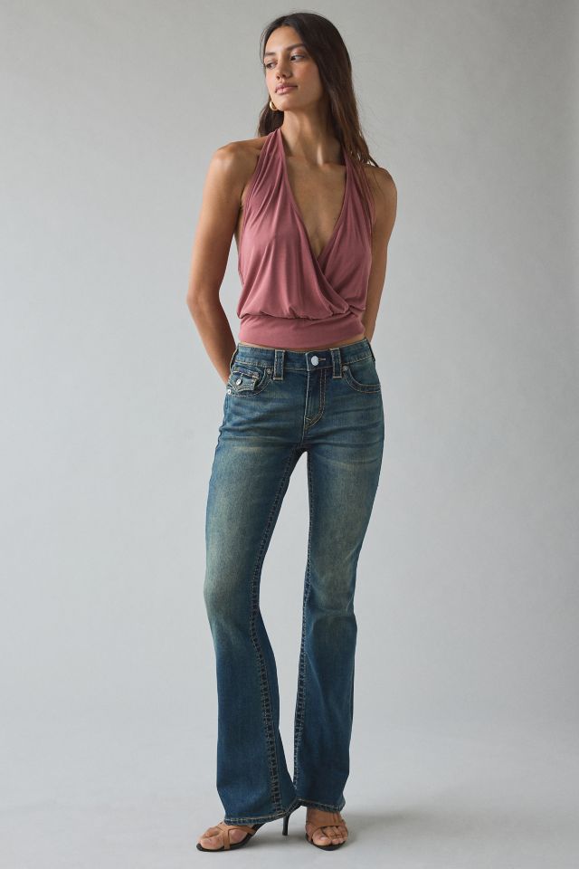 True Religion Becca Mid-Rise Flap Bootcut Jean #2