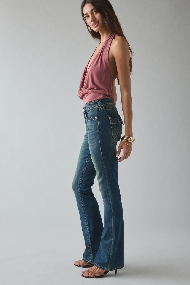 True Religion Becca Mid-Rise Flap Bootcut Jean #3