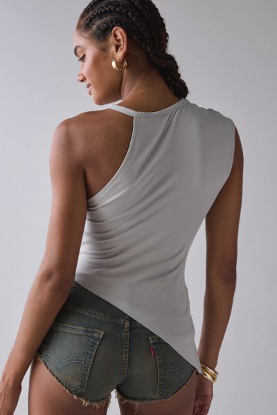 Jaded London Theodora Asymmetric Jersey Knit Tank Top