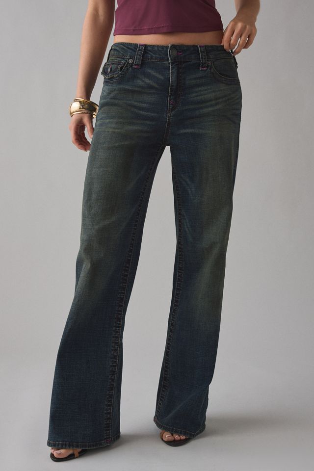 True Religion Bobbi Downtown Pulse Big T Flap Baggy Jeans #2