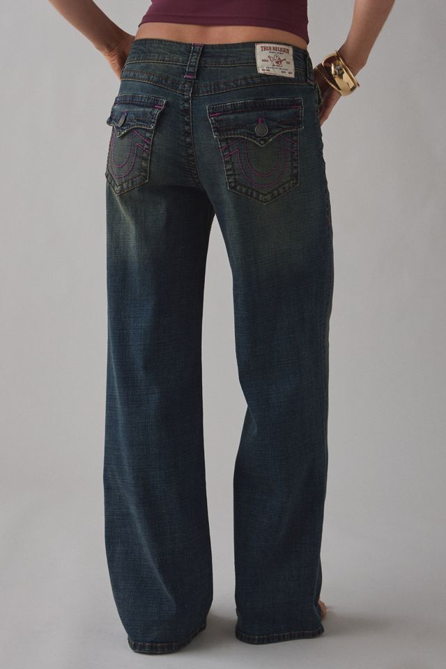 True Religion Bobbi Downtown Pulse Big T Flap Baggy Jeans #4