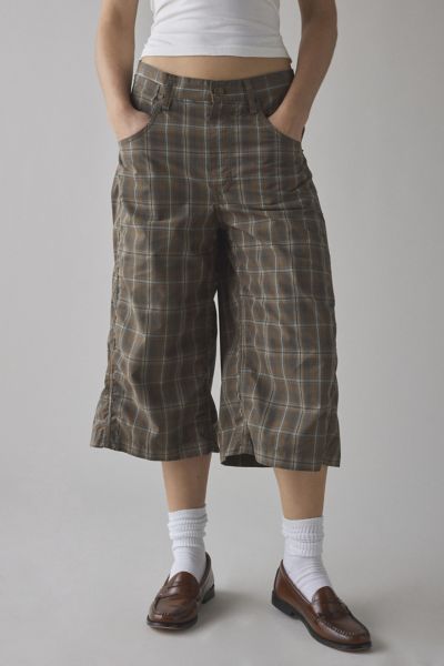 BDG Mega Cotton Poplin Mid-Rise Baggy Jort