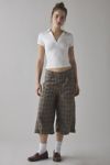 BDG Mega Cotton Poplin Mid-Rise Baggy Jort