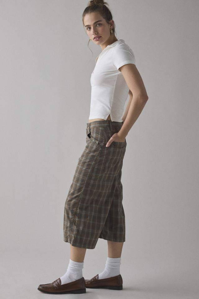 BDG Mega Cotton Poplin Mid-Rise Baggy Jort #2