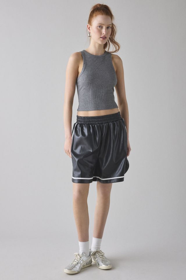 BDG Star Player Faux Leather Athletic Short #2