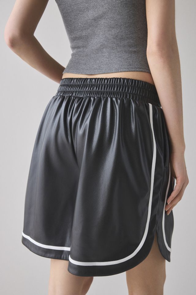 BDG Star Player Faux Leather Athletic Short #3
