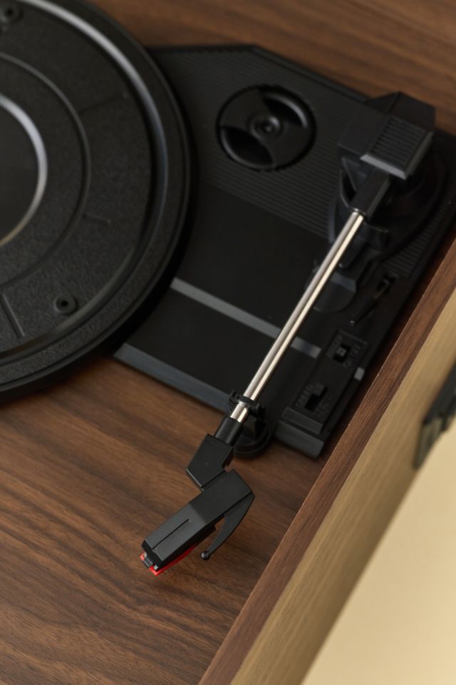 Walnut 8-in-1 Vintage Style Record Player with Bluetooth and Radio