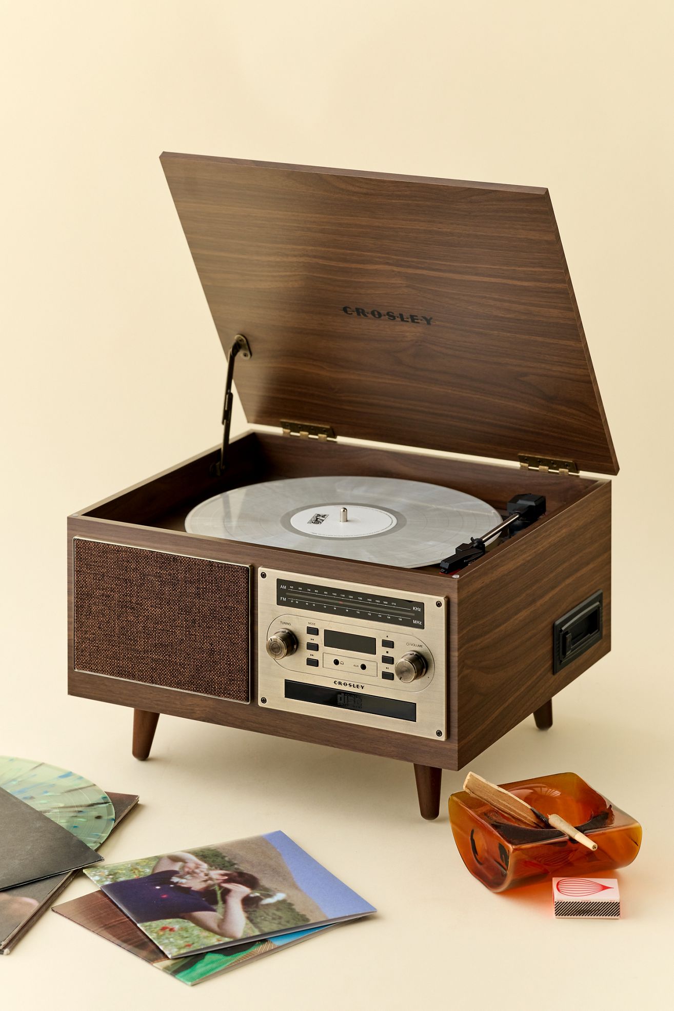 Crosley Serenade 8-In-1 Record Player - Brown, ONE SIZE