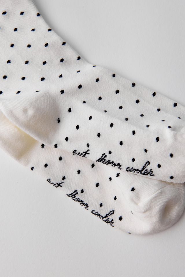 Out From Under Lettuce-Edge Polka Dot Socks #2