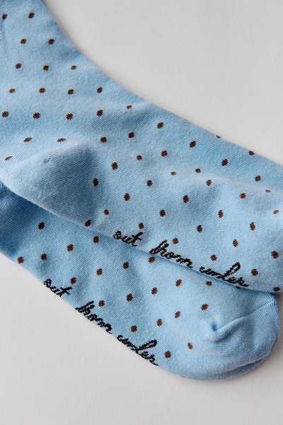 Lettuce-Edge Polka Dot Socks