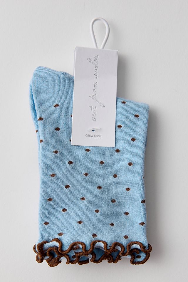 Lettuce-Edge Polka Dot Socks #2