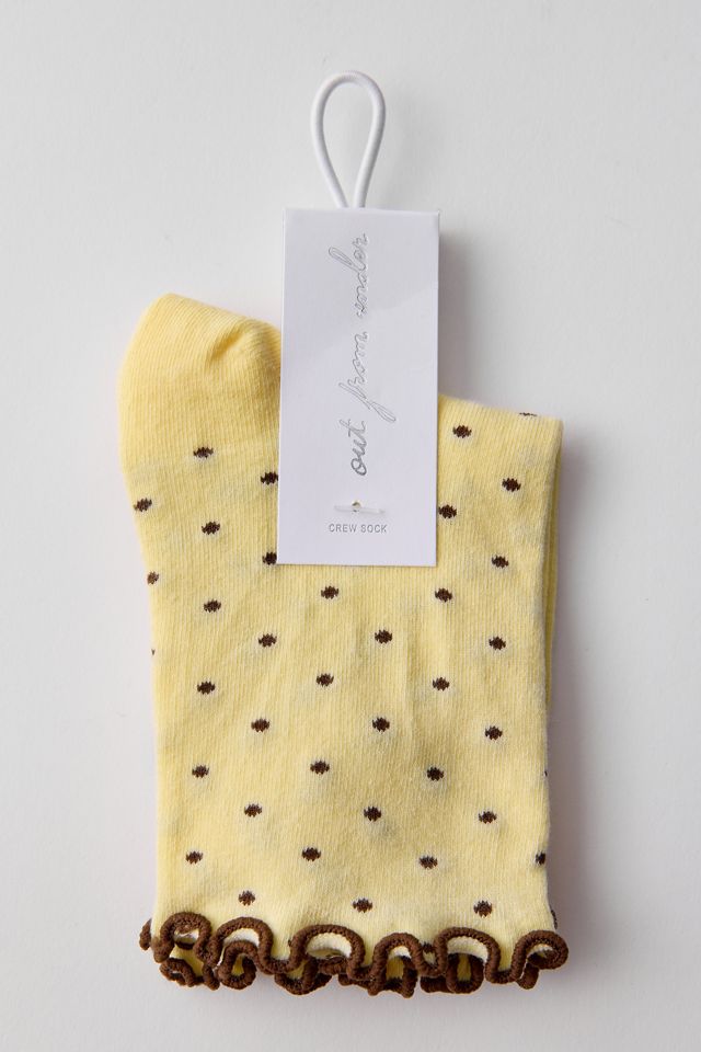 Lettuce-Edge Polka Dot Socks #2