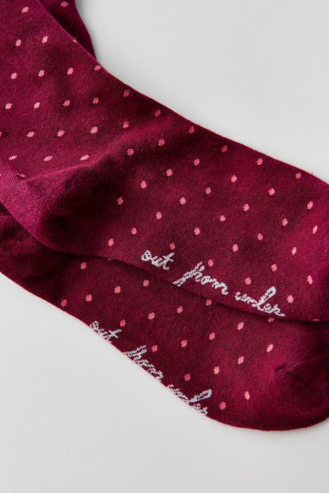 Lettuce-Edge Polka Dot Socks #1
