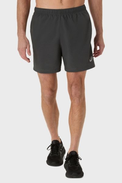 Asics Pr Lyte 5in Running Short In Dark Grey Heather, Men's At Urban Outfitters In Dark Grey Heather