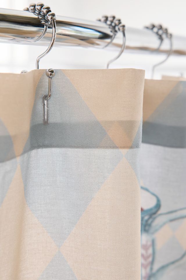 Girl Brunch Patterned Shower Curtain #2